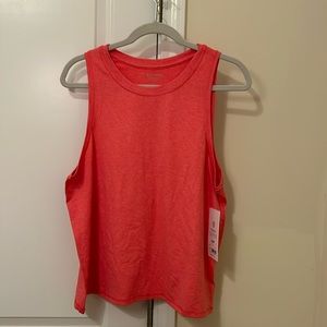 Athleta orange pink Uptempo tank size LG
